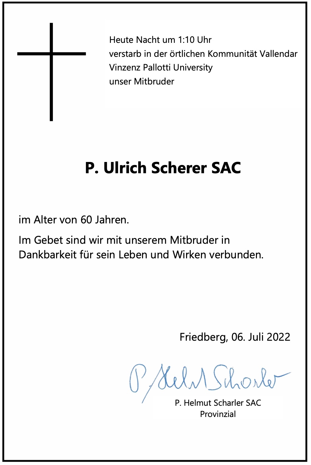 Pater Ulrich Scherer